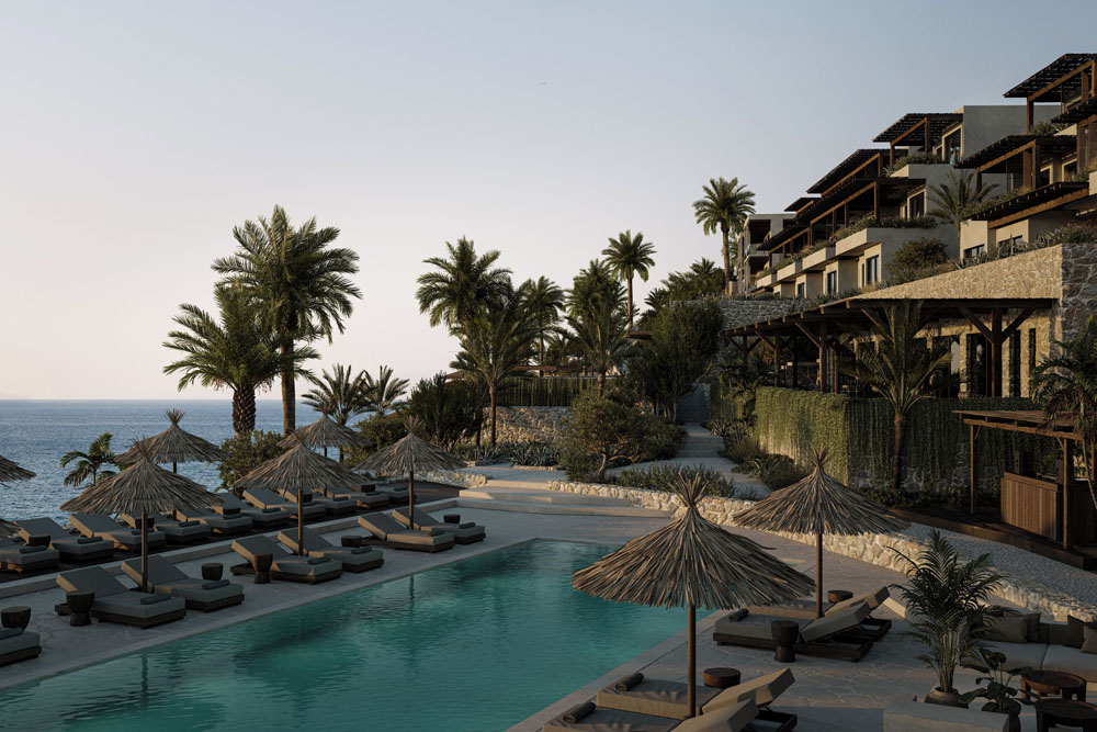 Lounge and social space at OKU Bodrum — distinct bar, dining, or terrace area, PressBeyond hotel series
