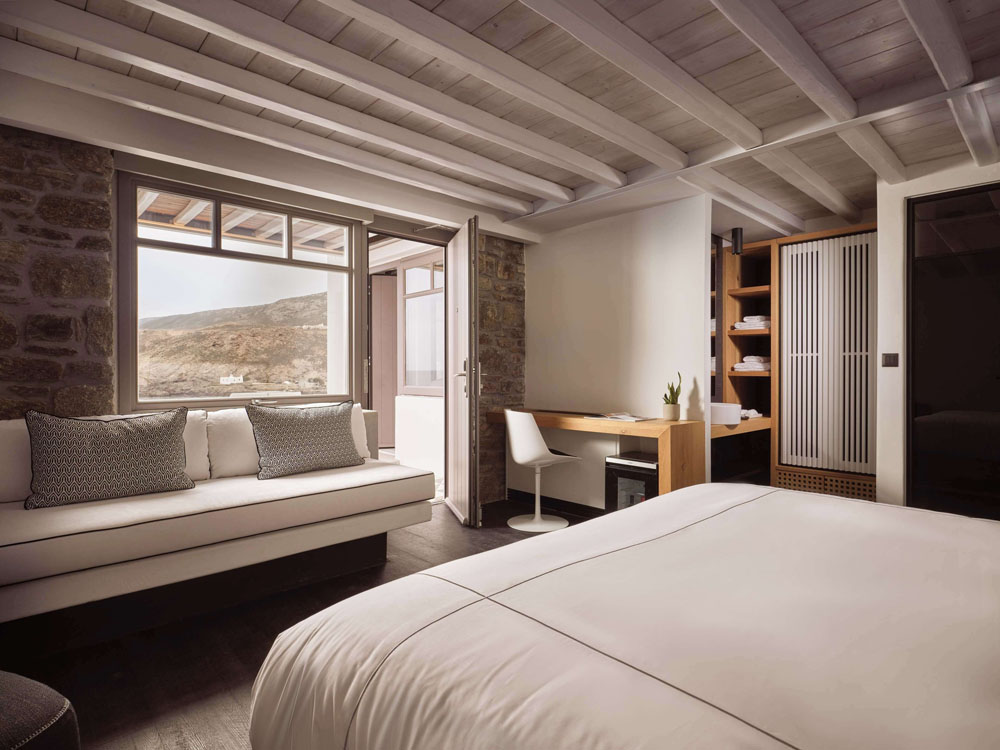 Semeli Coast Mykonos, Curio Collection by Hilton — Standardized Hotel Image Sequence #2 — Primary Guest Room