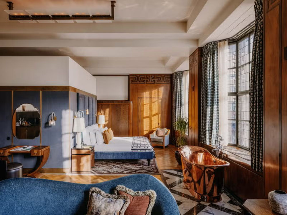 Soho House Amsterdam — Standardized Hotel Image Sequence #4 — Secondary Guest Room