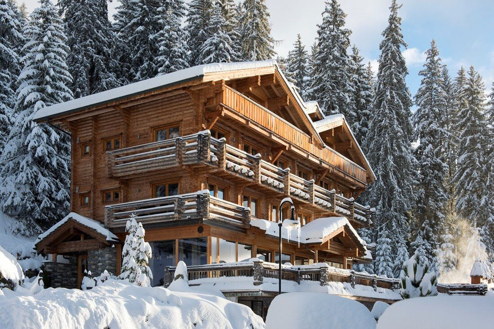 The Lodge, Luxury Chalet Verbier — Standardized Hotel Image Sequence #1 — Exterior