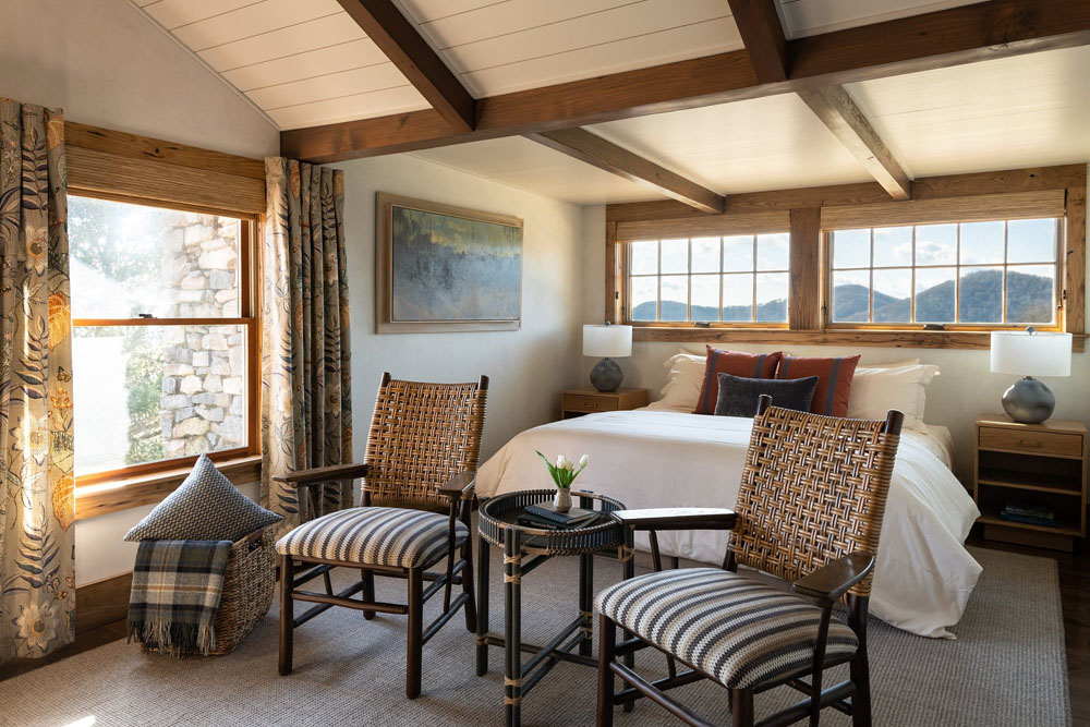Secondary guest room at The Swag — distinct layout from primary bedroom, PressBeyond hotel image sequence