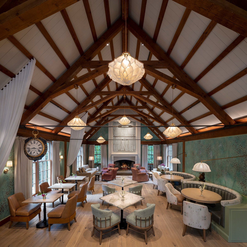 Common area at Twin Farms — lobby or lounge, non-duplicative with secondary social space, PressBeyond